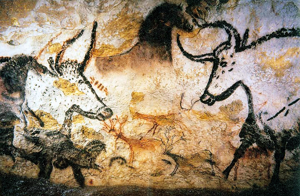 Pintura pré-histórica encontrada em caverna francesa