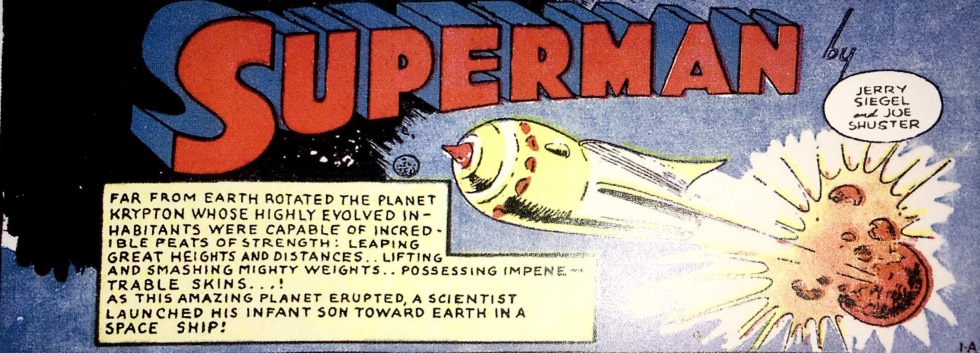 Tirinha do Superman de 1939