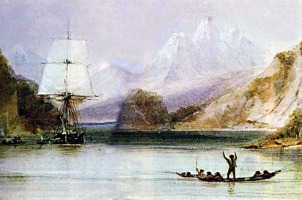 Painting of the HMS Beagle