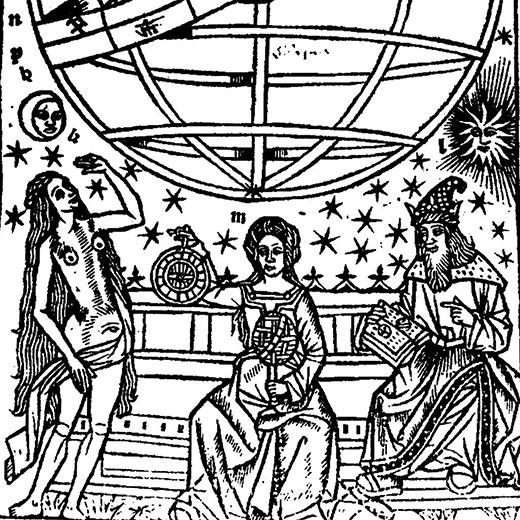 Ilustração vitoriana sobre astrologia