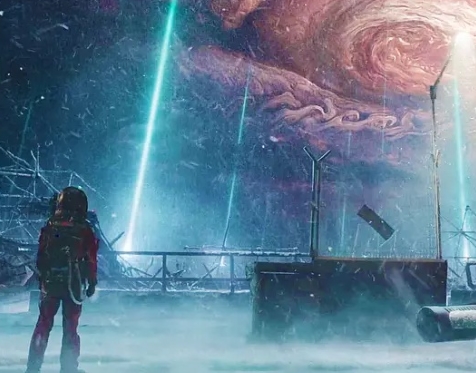 Imagem do filme de ficção científica chinês The Wandering Earth