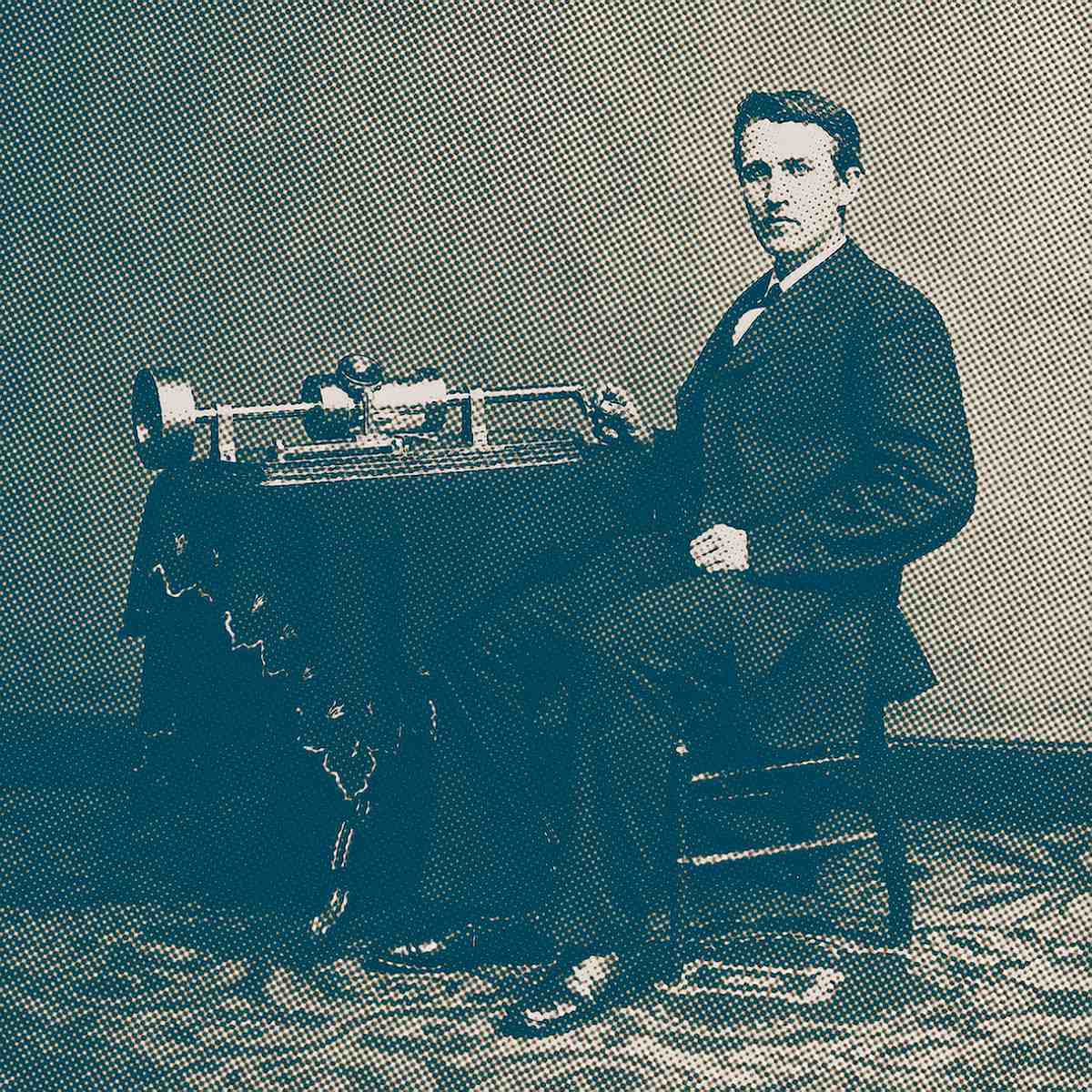 Thomas Alva Edison e seu fonógrafo