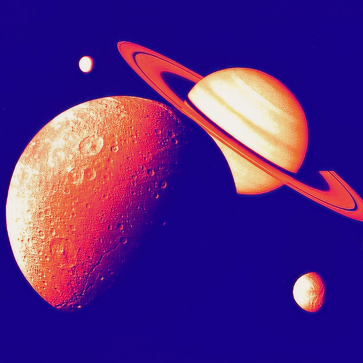 Saturno e luas