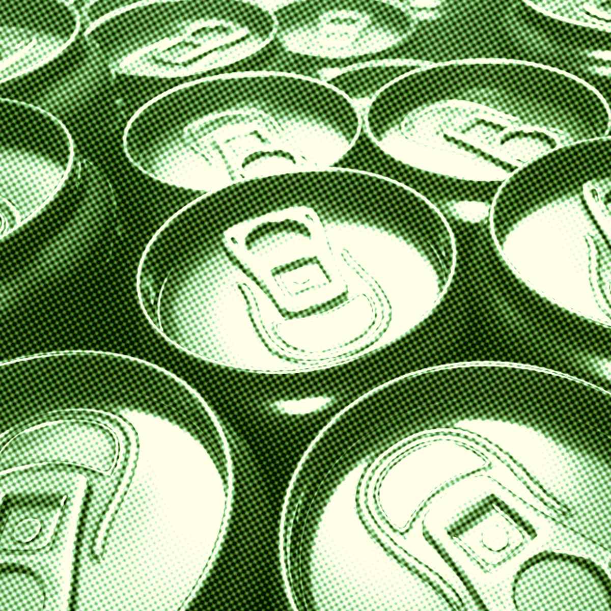 latas de refrigerante