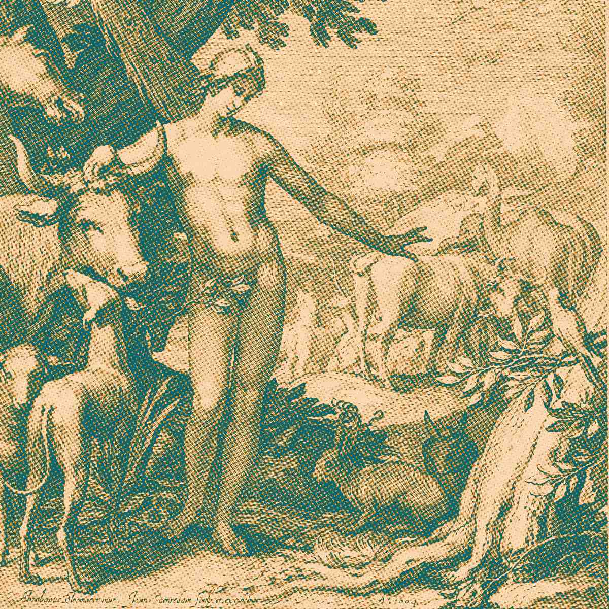 Gravura "Adão dan do nome aos animais", atribuída a Jan Pietersz Saenredam (1604)