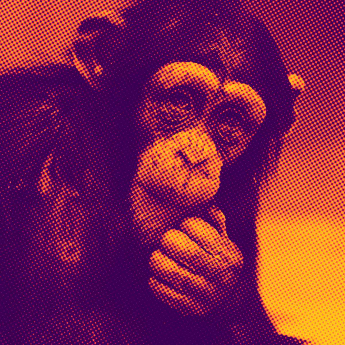 chimpanzé pensativo