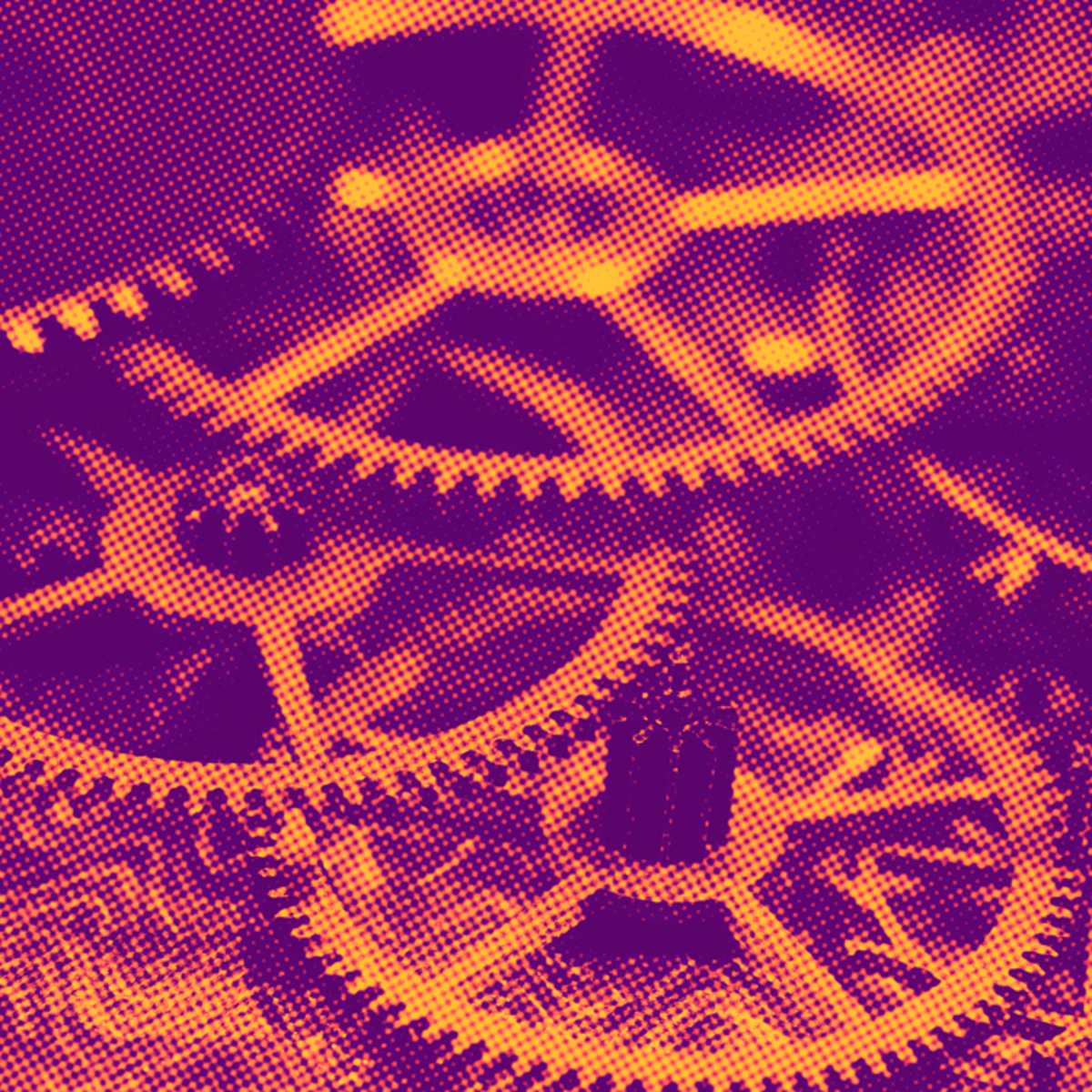 maquinário de relógio