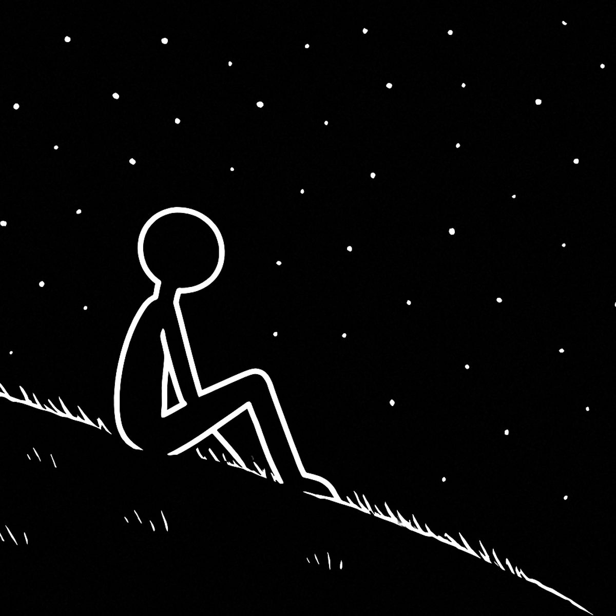 ser humano contemplando o universo