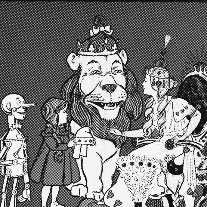 Ilustração de William Wallace Denslow para a primeiura edição de "O Mágico de Oz"