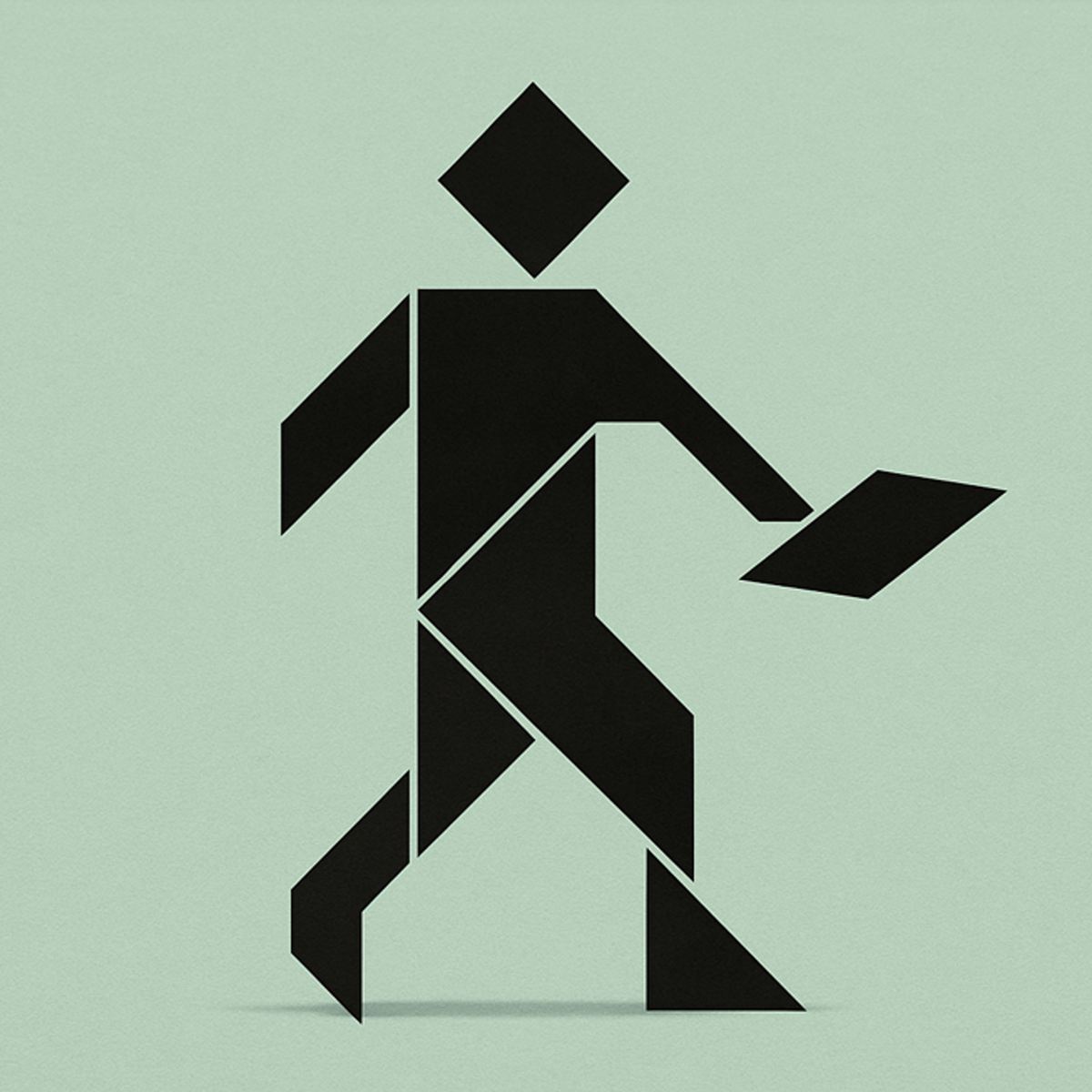 Figura humana em tangram