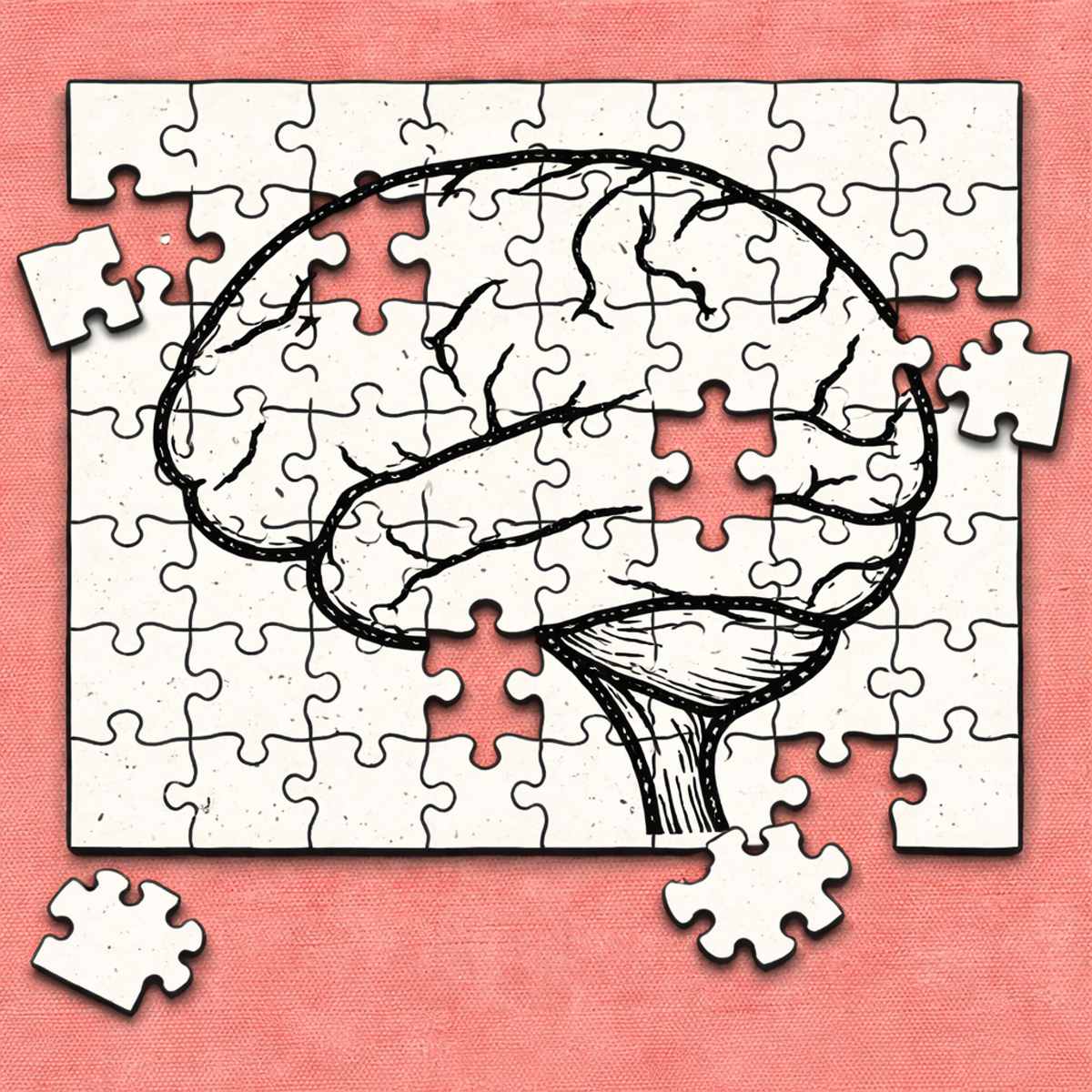 quebra-cabeça de cérebro