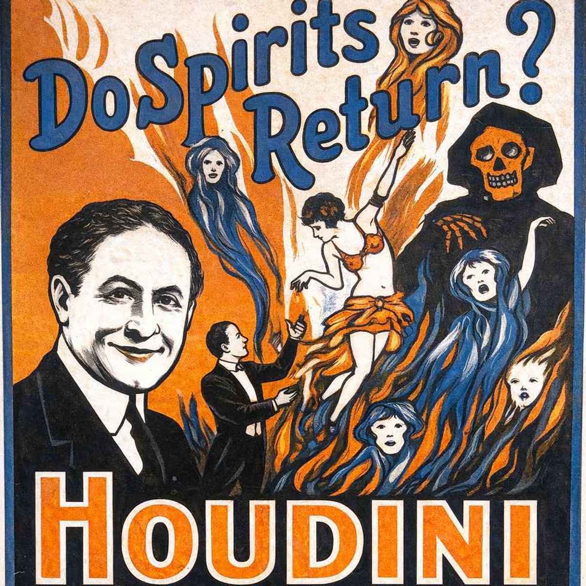 trecho de poster de Harry Houdini
