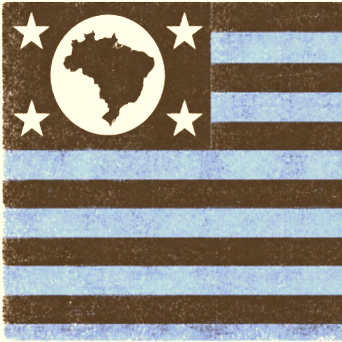 recorte estilizado da bandeira paulista