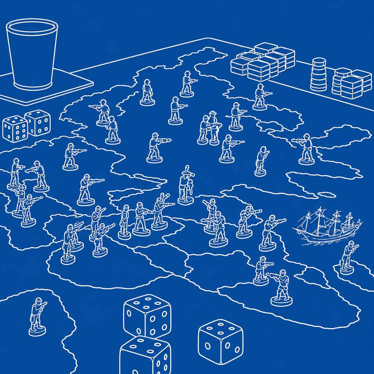 mapa como tabuleiro de jogo