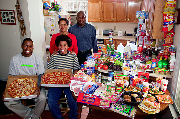 Dieta de uma família de classe média americana