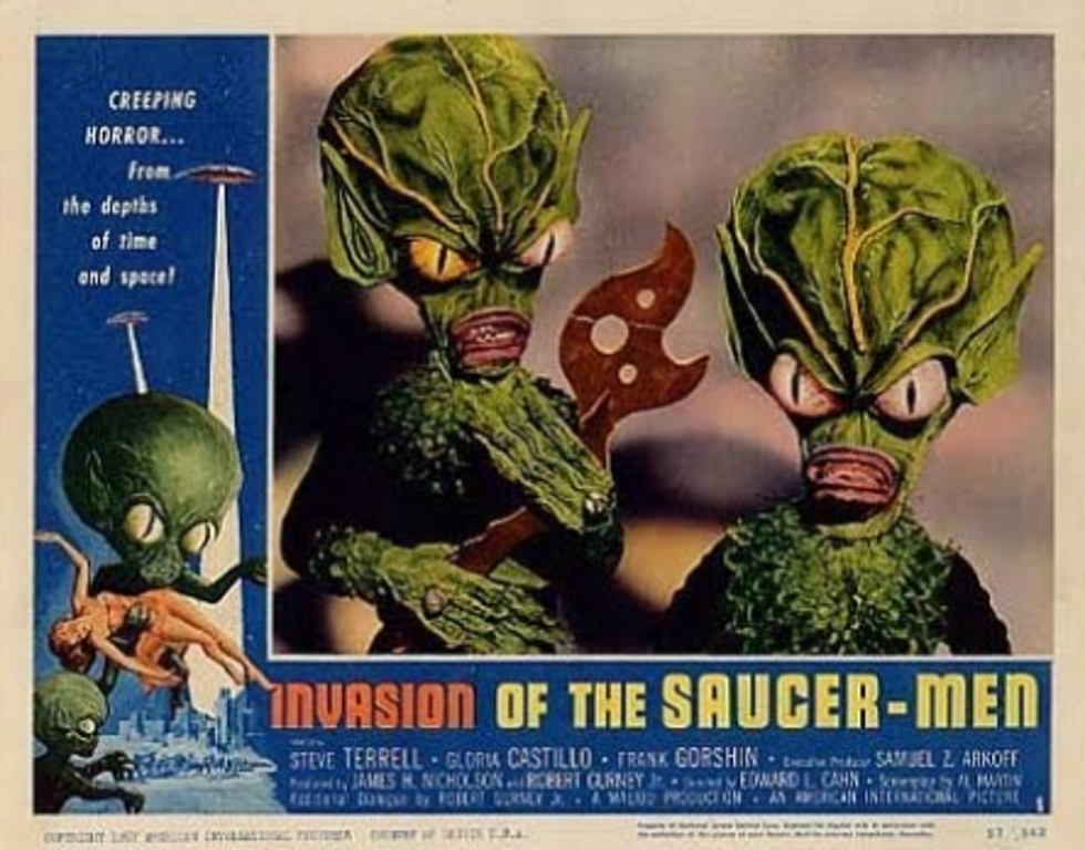 cartaz de filme de ficção científica de 1957