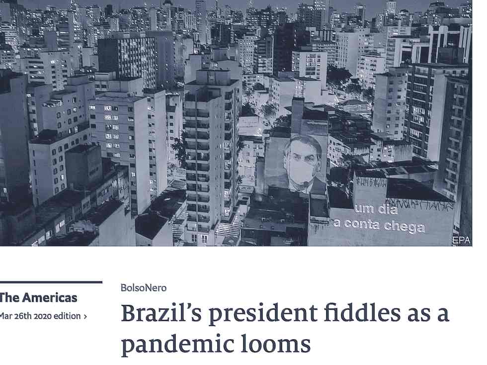 The Economist: Bolsonaro vira "BolsoNero"