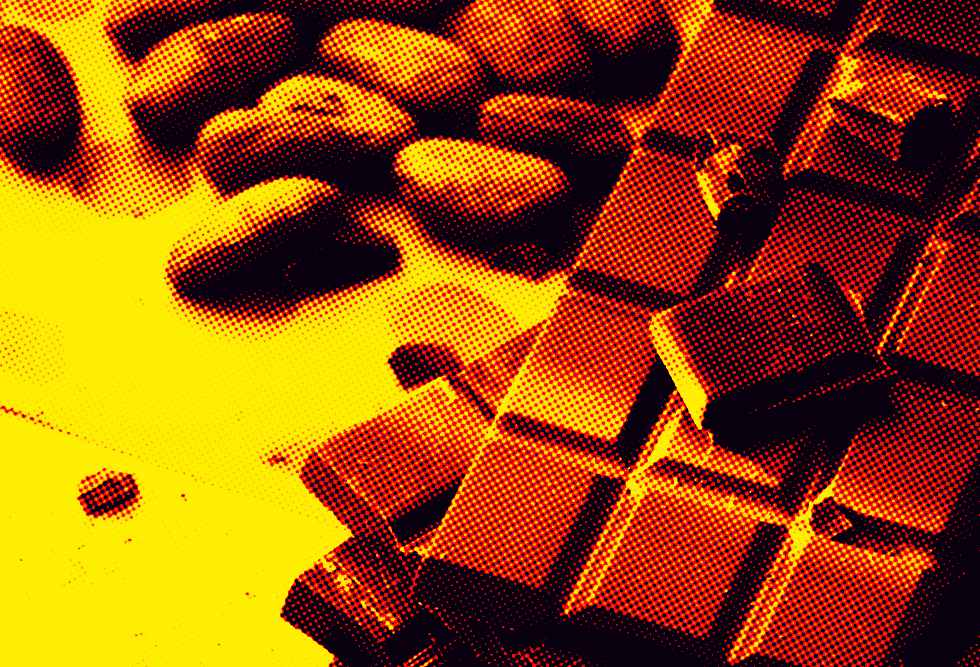 barra de chocolate
