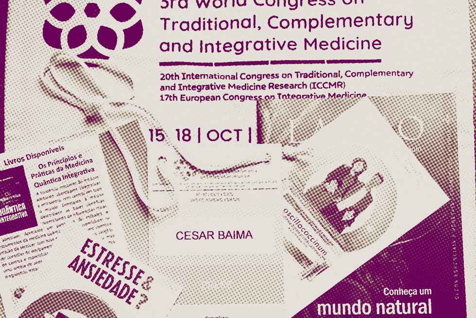 panfletos e crachá do congresso/Cesar Baima