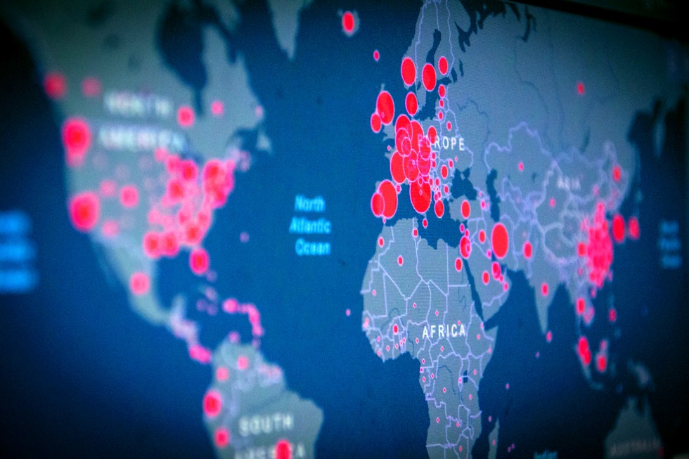 Covid mapa