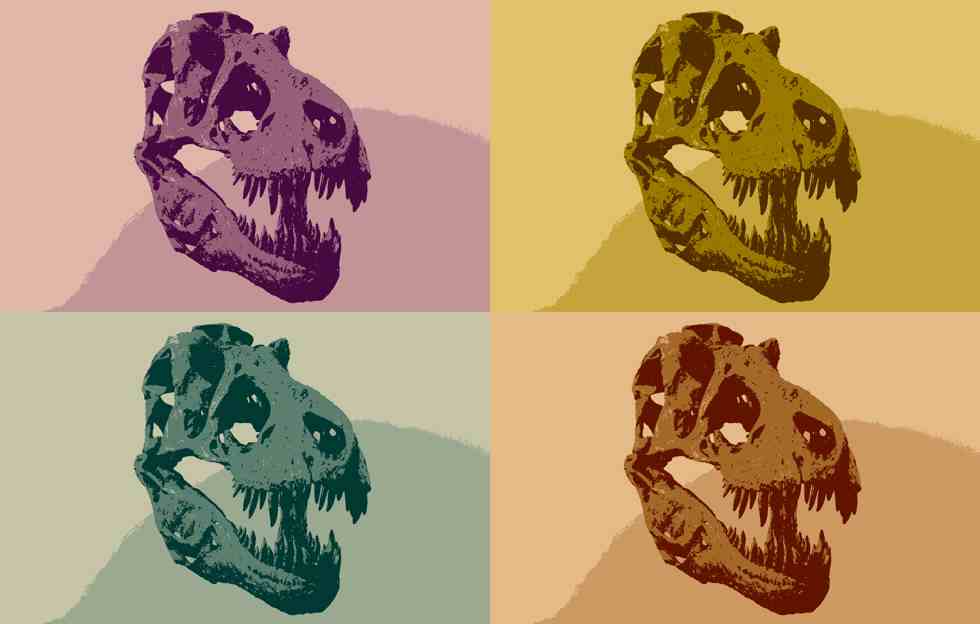 crânio de dinossauro