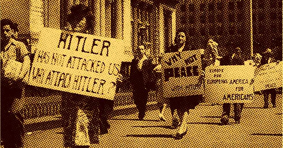 Passeata nazista em NY, anos 30