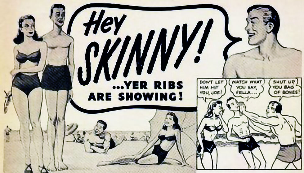 Antiga propaganda de programa de bodybuilding americano