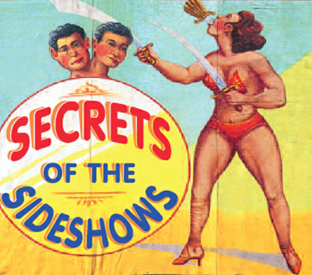 Capa do livro "Secrets of the Sideshows"