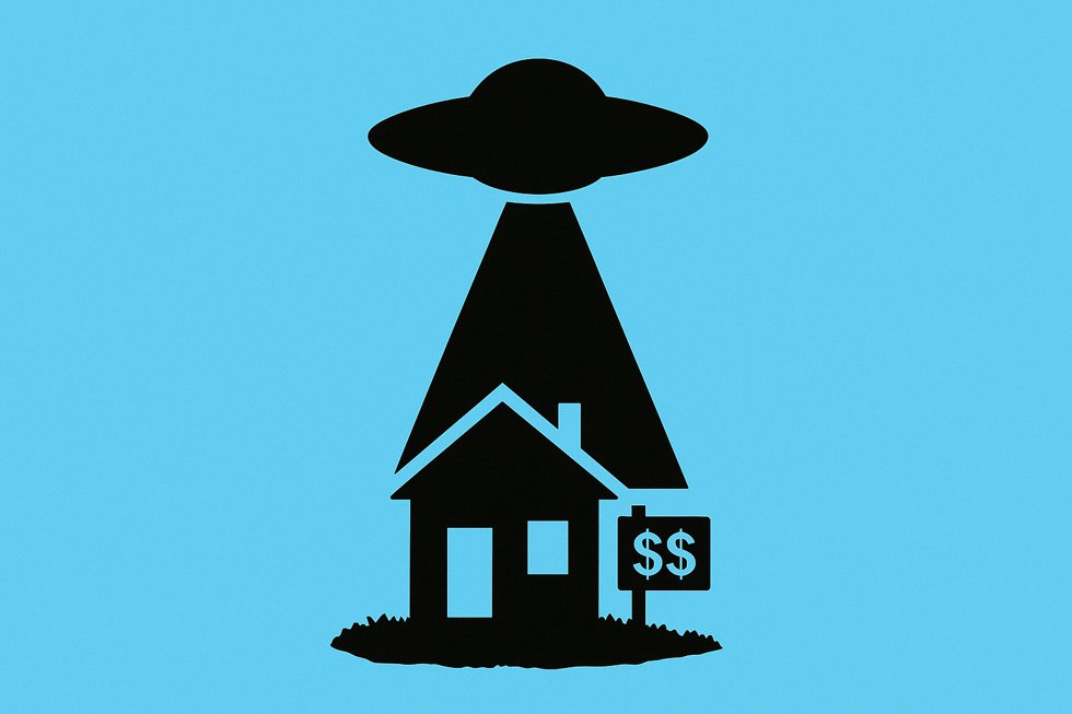 Disco Voador sobre casa à venda