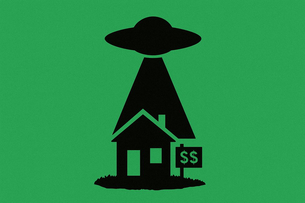 Disco Voador sobre casa à venda