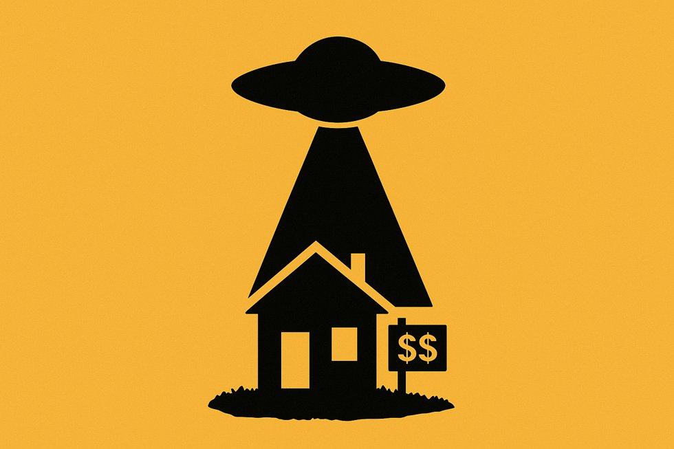 Disco Voador sobre casa à venda