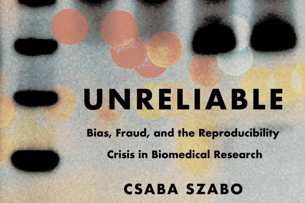 Detalhe da capa do livro Unreliable