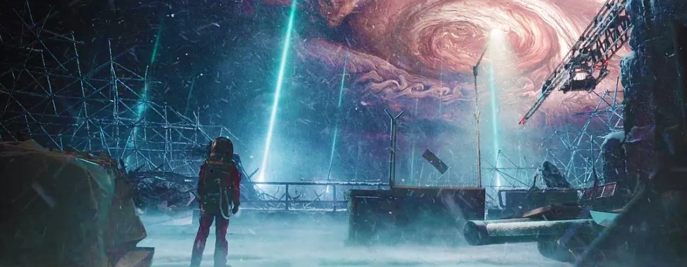 Imagem do filme de ficção científica chinês The Wandering Earth