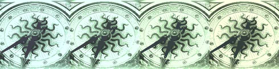série de relógios astrológicos