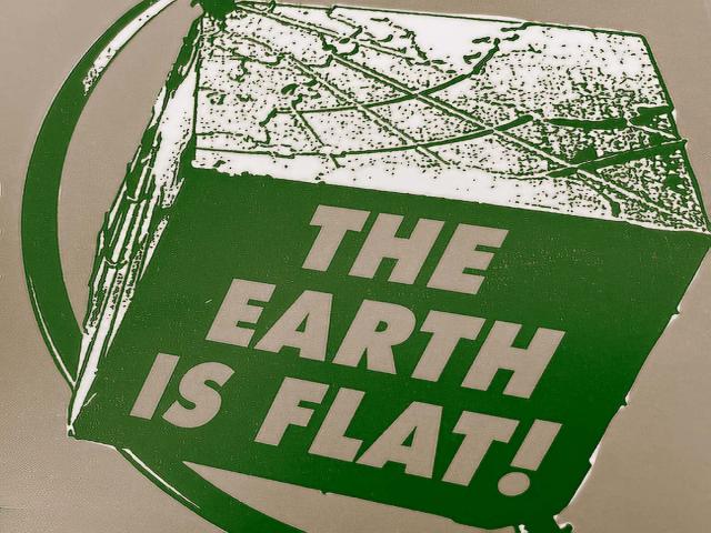 The satirical flat earth of a particular philosophy